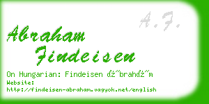 abraham findeisen business card